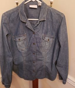 Liz Claiborne Denim Jean Jacket Size L